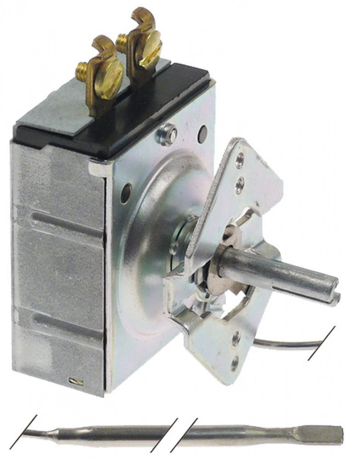 thermostat t.max. 93°C temperature range 15-93°C 1-pole 15A probe ø 5mm probe L 400mm