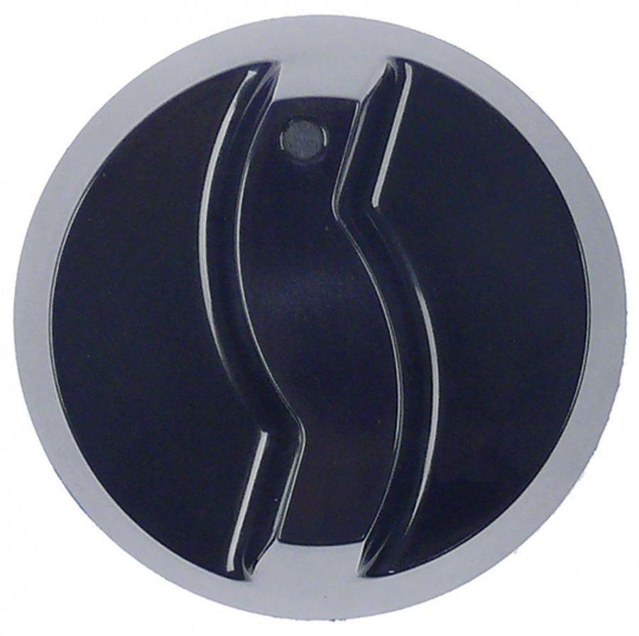 buton comutator poziția zero ax ø 6x4,6mm aplatizare sus negru