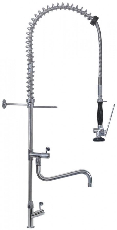 Duș pentru vesela cu robinet vertical coloană robinet ceramic 3/4" 90°