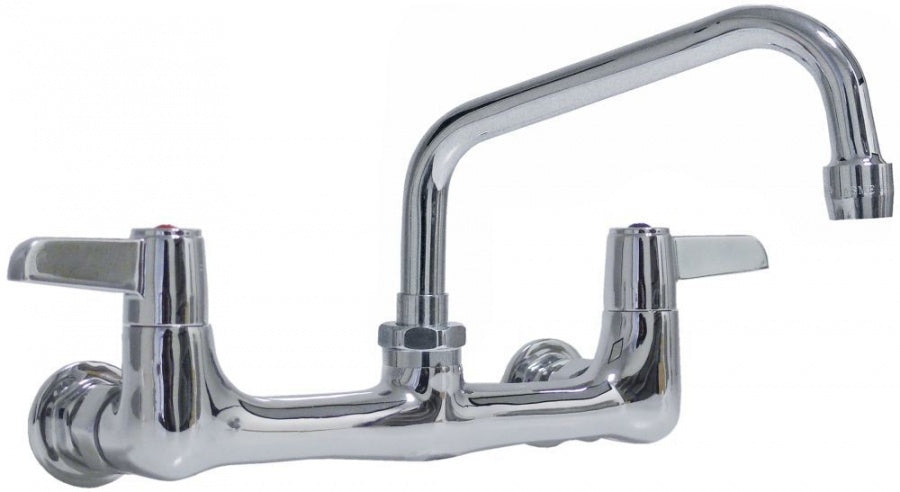 Baterie robinet de perete robinet ceramic 1/2" 90° lungime de scurgere 155mm