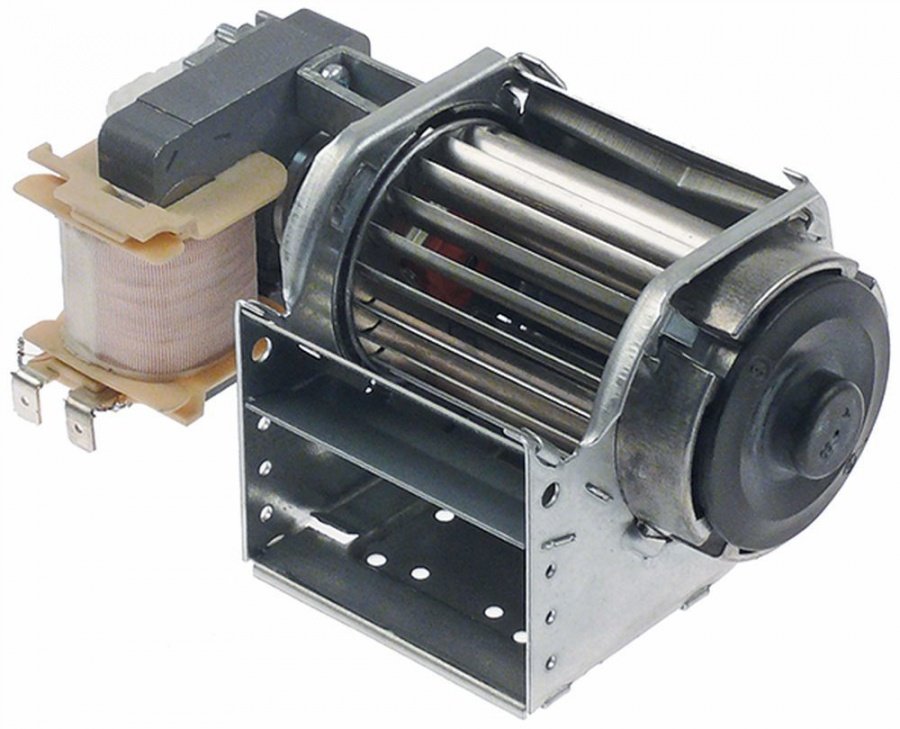 Ventilator tangential cu tambur, lungime 60 mm, tambur ø 45 mm, pozitie motor stanga, 230 V, 50 Hz, 15 W, frigorifice - Cod  601000