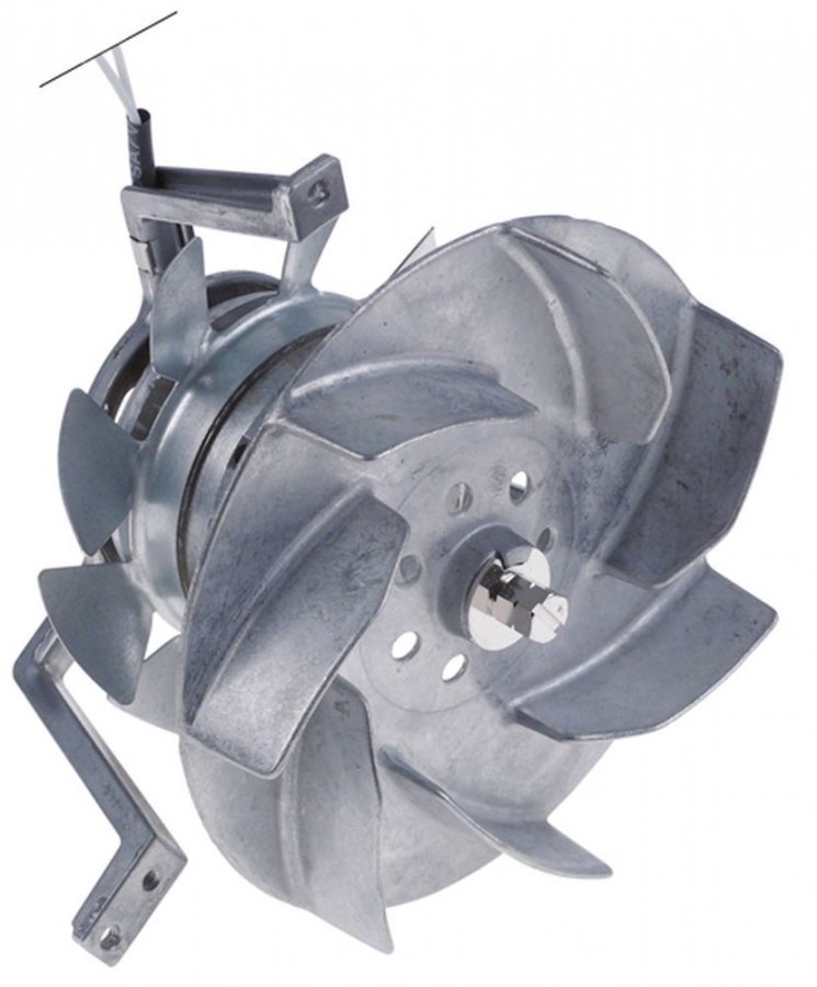 Ventilator de aer cald, 230 V, 46 W, L1 60 mm L2 20 mm L3 25 mm L4 155 mm, palete ø 150 mm, EBM, model R2S150-AA08-29 - Cod  601013