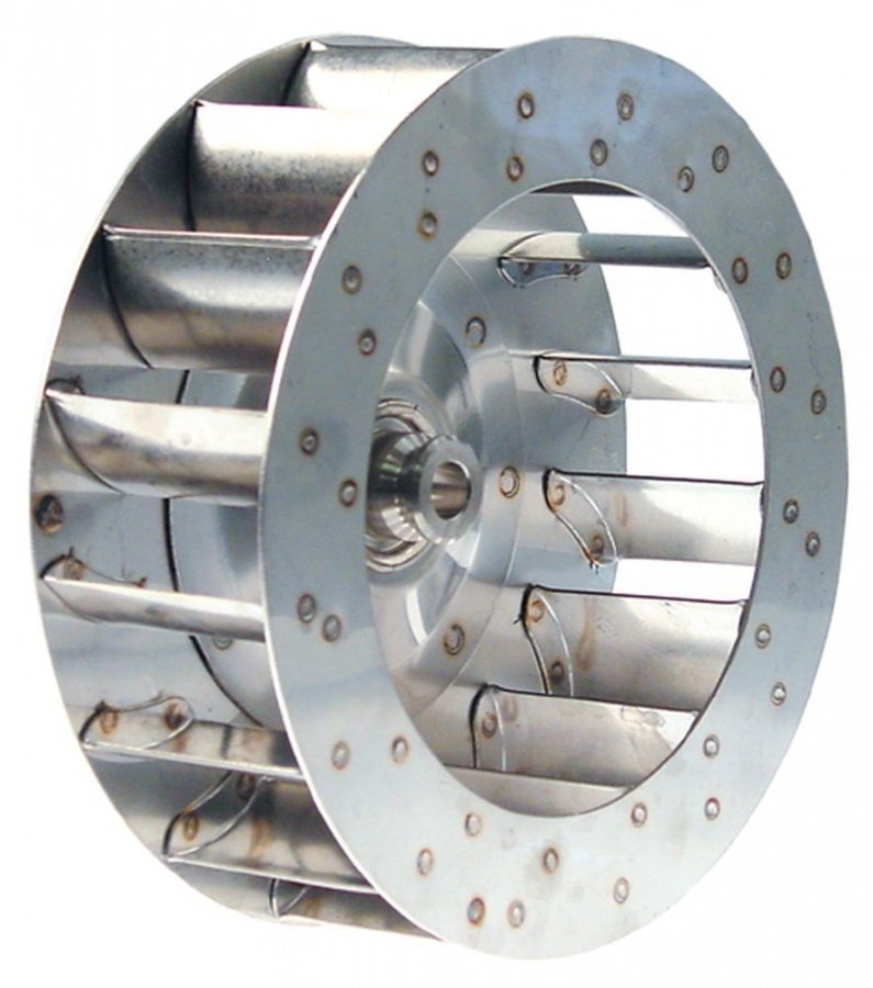 Palete pentru motor de ventilator de aer cald, D1 ø 180 mm D2 ø 11 mm D3 ø 16 mm, H1 60 mm H2 30 mm, palete 16 - Cod 601060
