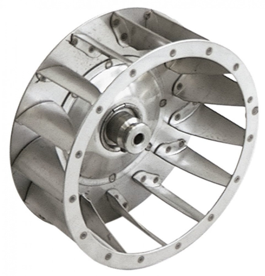 Rotor ventilator de aer cald ø 160 mm, ax ø 18 mm, H 60 mm, cu 15 lamele, din inox - 601061