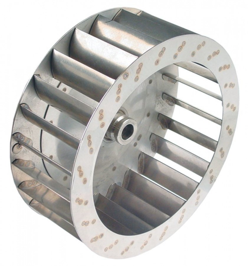 Palete pentru motor de ventilator de aer cald, D1 270 mm, D2 ø 19,5 mm D3 ø 23 mm, H1 100 mm H2 46 mm, palete 24 - Cod 601062