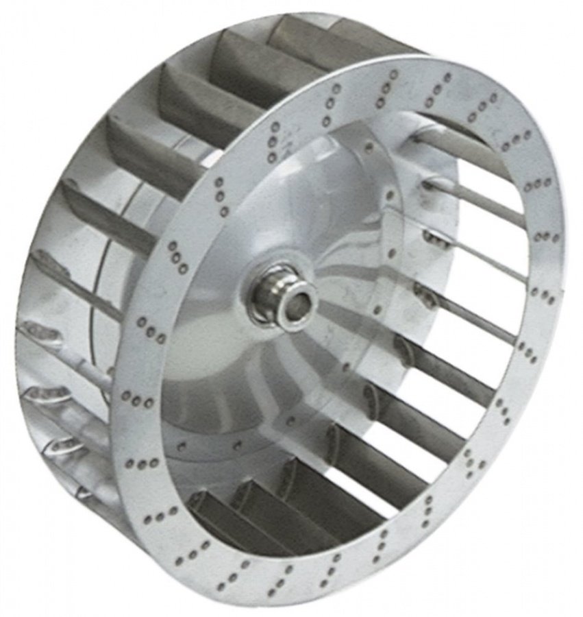 Palete pentru motor de ventilator de aer cald, D1 ø 350 mm D2 ø 19,5 mm D3 ø 23 mm, H1 100 mm H2 46 mm, palete 24 - Cod  601063