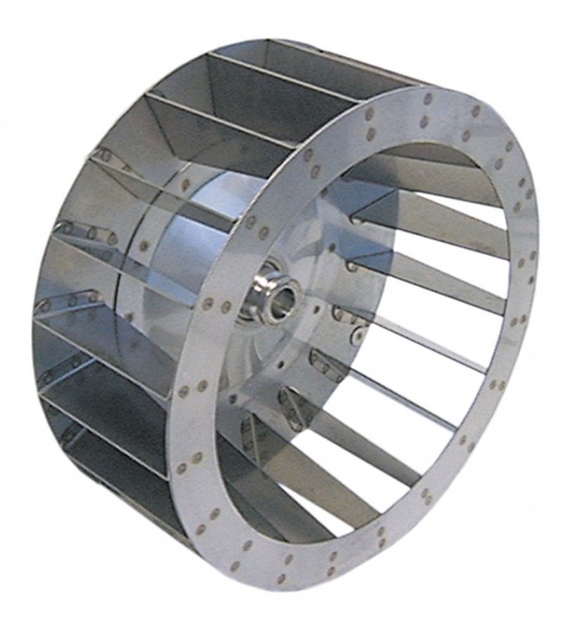 Palete pentru ventilator de aer cald, D1 ø 300 mm D2 ø 19,5 mm D3 ø 23 mm, H1 120 mm H2 46 mm, palete 20 - Cod 601065