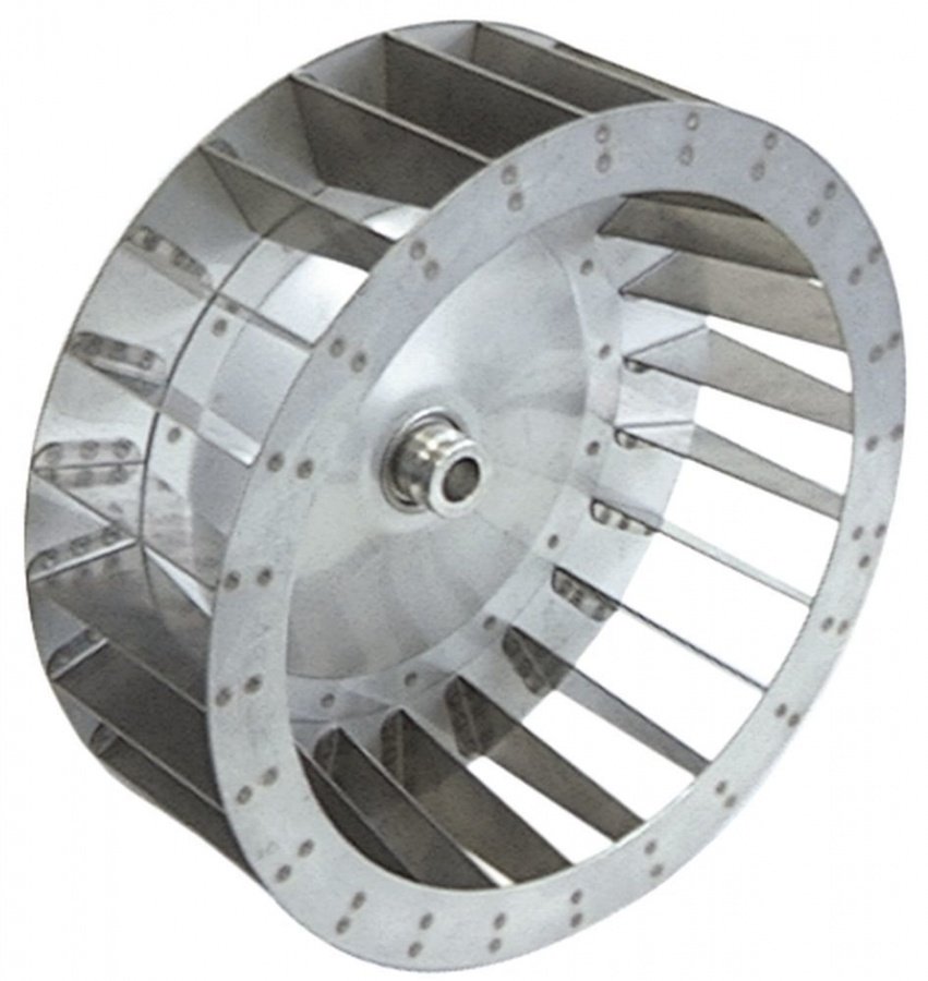 Palete pentru motor de ventilator de aer cald, D1 ø 350 mm D2 ø 19,5 mm D3 ø 23,5 mm, H1 120 mm H2 45 mm, palete 24 - Cod 601066