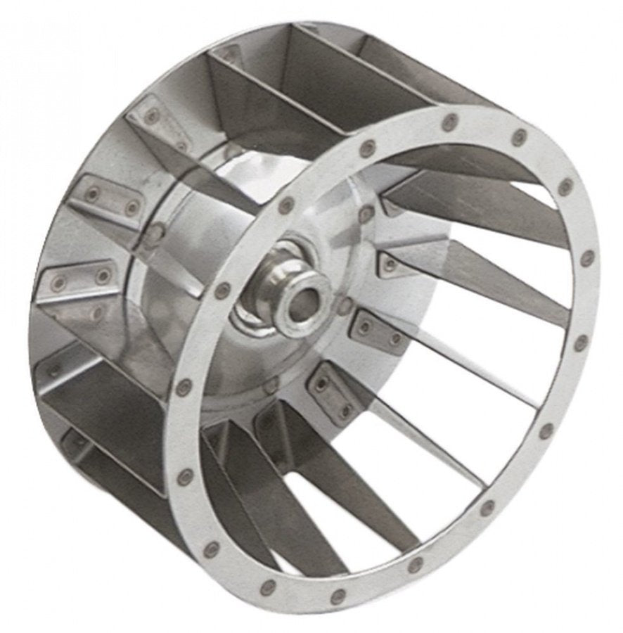 Palete pentru motor de ventilator de aer cald, D1 ø 160 mm D2 ø 12 mm D3 ø 16 mm, H1 70 mm H2 29 mm, palete 16 - Cod 601068