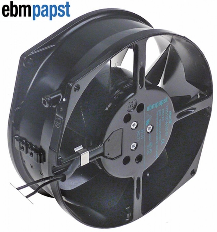 Ventilator Axial, L 172 mm, W 150 mm, H 55 mm, 230 V AC, 50/60Hz, 39/45 W, rulment cu bile, nr. prod. 7855ES - Cod 601088