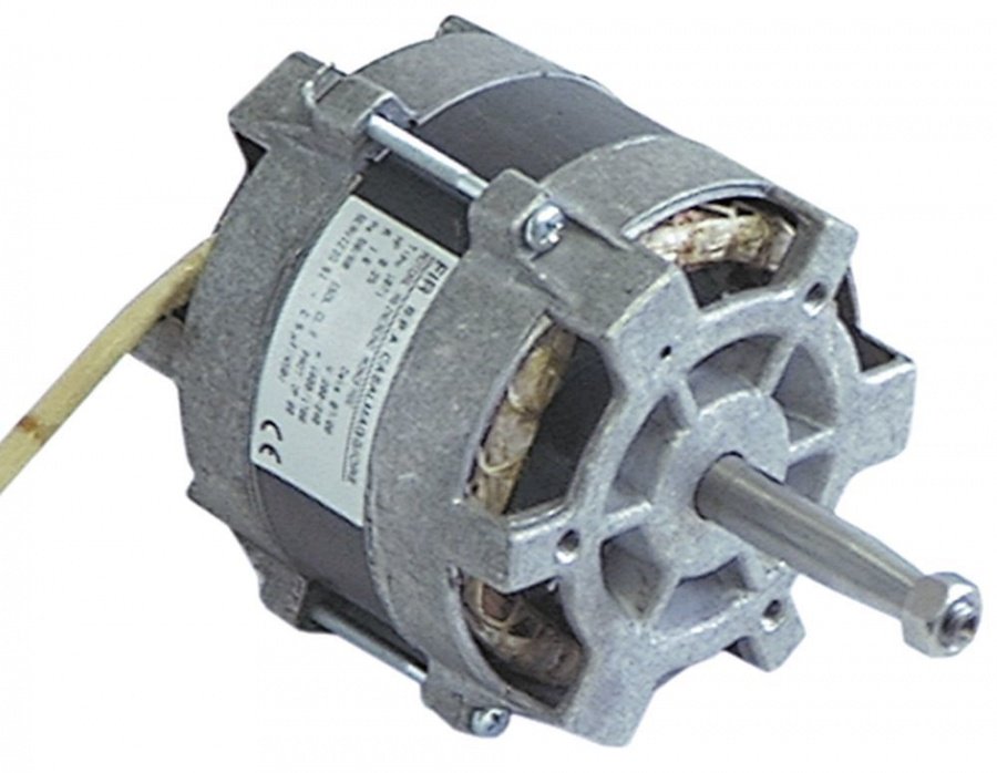 Motor pentru ventilator de aer cald, 200-240 V, faze 1, 50/60 Hz, 0,25 HP, 1400/1700 rpm, viteze 1, L1 123 mm L2 41 mm L3 30 mm, FIR - Cod 601090