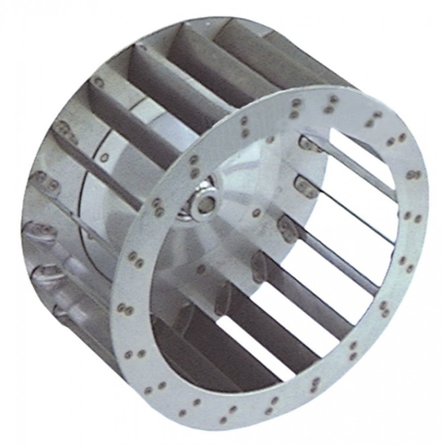 Palete pentru motor de ventilator de aer cald, D1 ø 210 mm D2 ø 11 mm D3 ø 16 mm, H1 100 mm H2 30 mm, palete 20 - Cod 601095