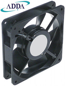Ventilator Axial, L 119 mm, W 119 mm, H 25 mm, 230 V CA, 50/60 Hz, 19/18 W, rulment cu bile, conectare cablu, metal - Cod 601131