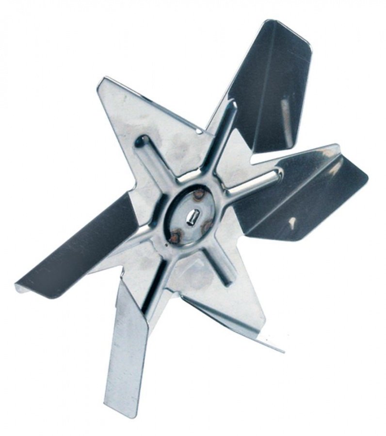 Palete pentru Ventilator de aer cald, ø 150 mm, W 20 mm, intrare ax ø 6x5 mm, palete 6 - Cod 601196
