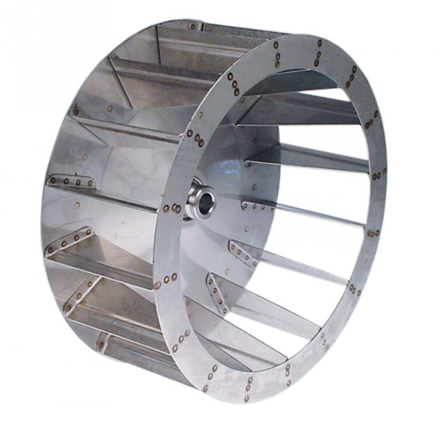 Palete pentru motor de ventilator de aer cald, D1 ø 335 mm D2 ø 19,5 mm D3 ø 23,5 mm, H1 135 mm H2 50,5 mm, palete 16 - Cod 601213
