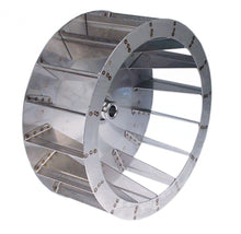 Palete pentru motor de ventilator de aer cald, D1 ø 335 mm D2 ø 19,5 mm D3 ø 23,5 mm, H1 135 mm H2 50,5 mm, palete 16 - Cod 601213