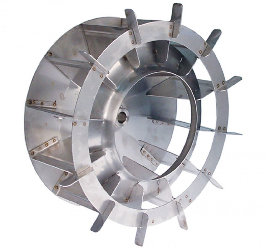 fan wheel D1 ø 335mm H1 135mm vanes 12 D2 ø 19,5mm D3 ø 23,5mm H2 51mm
