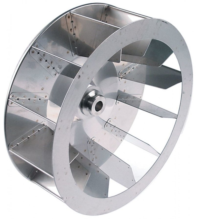 Elice rotor ventilator cuptor ext. ø 350 mm, H 114 mm, int. ø 23 x 19,5 mm, 12 aripioare - 601244