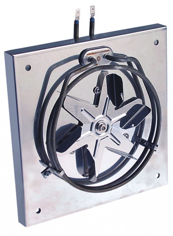 heater with fan 115/230V 50/60Hz 2400W L 240mm W 240mm D 85mm fan wheel ø 150mm male faston 6.3mm