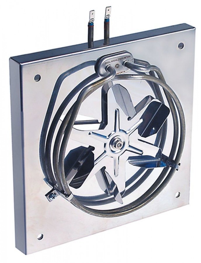 heater with fan 115/230V 50/60Hz 1600W L 240mm W 240mm D 85mm fan wheel ø 150mm male faston 6.3mm