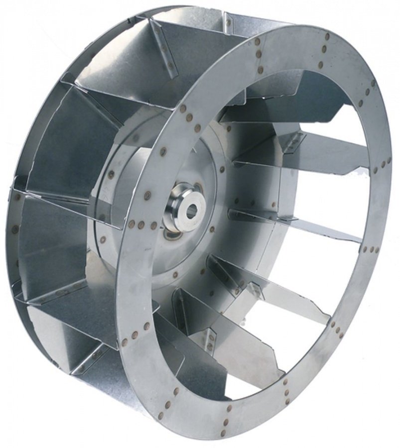 Turbina rotor ventilator cu 12 aripioare, ø 350 mm, H1 135 mm,  ø int 13 mm - 601323