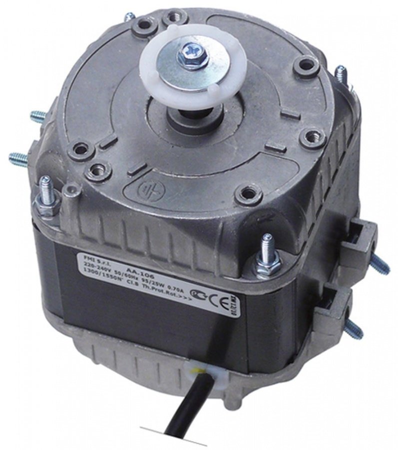 fan motor 25W 230V 50Hz L1 88mm L2 69mm L3 118mm W 84mm cable length 500mm 1300/1550rpm AA.106