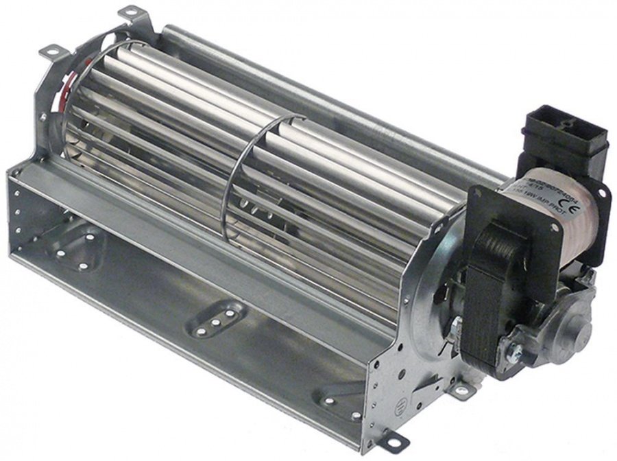 Ventilator tangential cu tambur ø 60 x 180 mm, pozitie motor dreapta, 230 V, 50 Hz, 30 W, universal - 601340