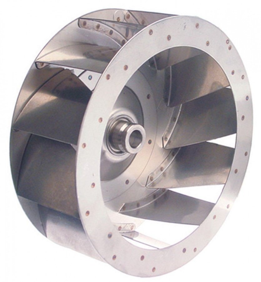 fan wheel D1 ø 270mm H1 100mm vanes 12 D2 ø 19,5mm D3 ø 23mm H2 45mm