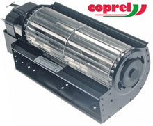 Ventilator tangential cu tambur, lungime 180 mm, tambur ø 60 mm, pozitie motor stanga, 230 V, 50 Hz, 28 W, frigorifice - Cod 601398