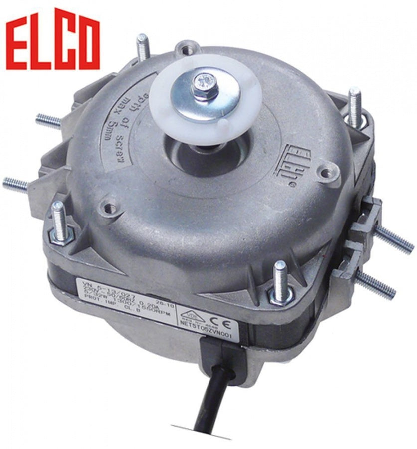 fan motor ELCO 5W 230V 50Hz bearing slide bearing L1 48mm L2 52mm L3 79,5mm W 83mm