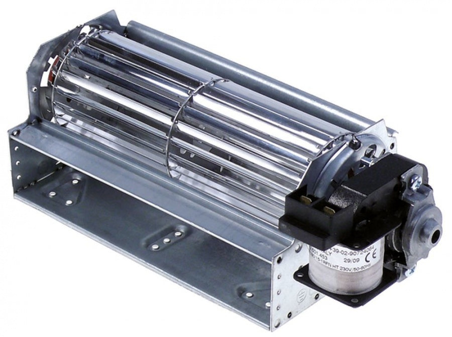 Ventilator tangential cu tambur, lungime 180 mm, tambur ø 60 mm, pozitie motor dreapta, 17 W, 230 V, 50 Hz, universal - 601453