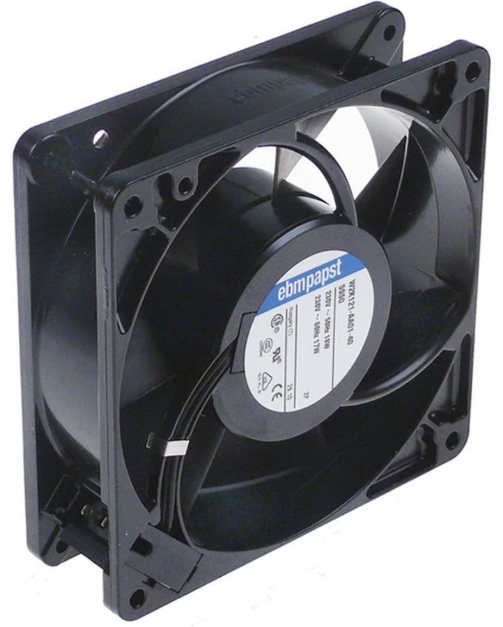 Ventilator Axial, L 127 mm, W 127 mm, H 38 mm, 230 V AC, 50/60 Hz, 18 W, rulment cu bile, nr. prod. 5950W - Cod 601481