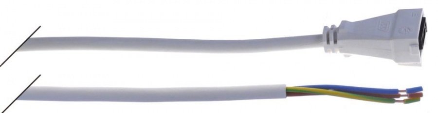 cable with plug L 1500mm 2-pole + earthing