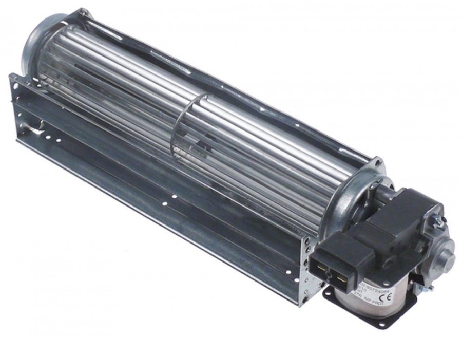 Ventilator tangential cu tambur ø 45 mm, lungime tambur 240 mm, pozitie motor dreapta, 25 W, 230 V, 50 Hz, universal - 601613