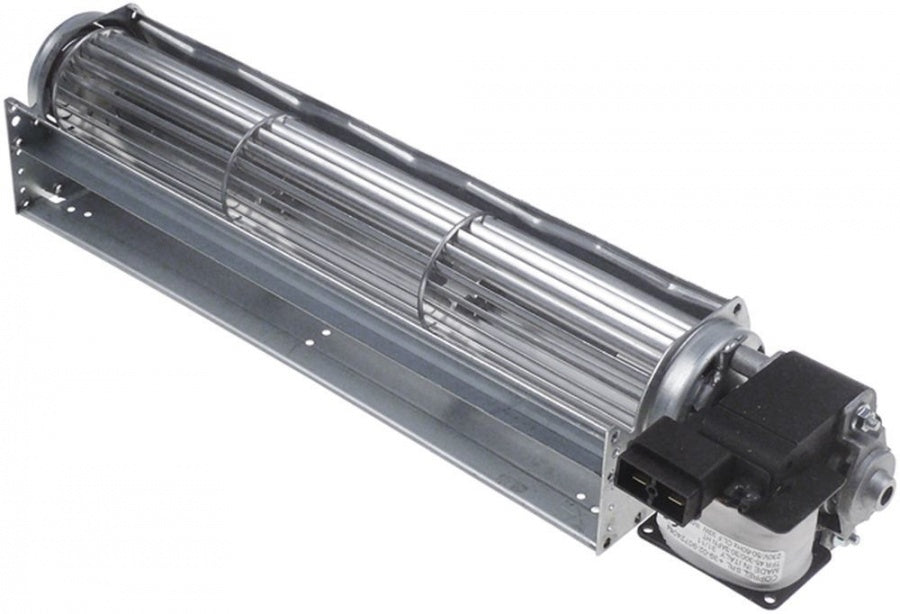 Ventilator tangential cu tambur ø 45 x 300 mm, pozitie motor dreapta, 230 V, 50 Hz, 43 W, universal - 601614