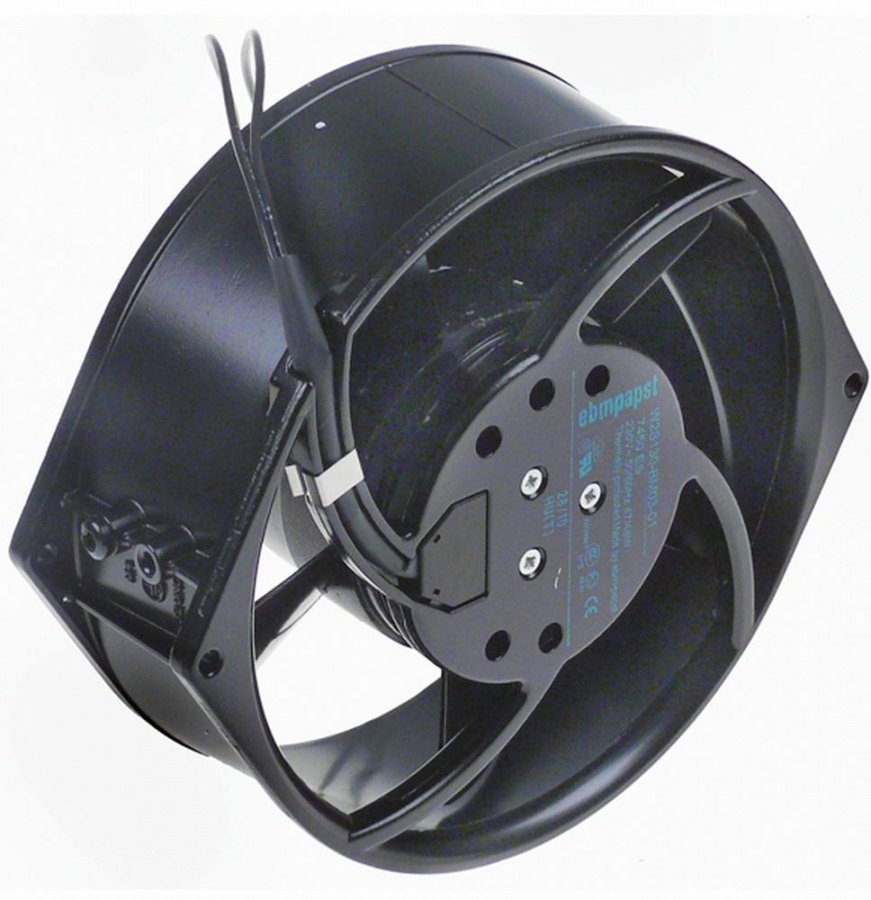 Ventilator oval EBM, 172 x 150 x 55 mm, 230 V AC, 50 Hz, 47 W, rulment cu bile, nr. prod. 7450ES - 601631