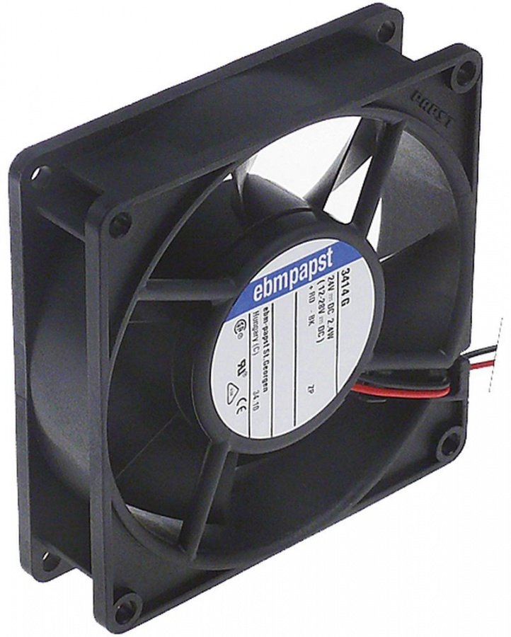 Ventilator axial patrat 92 x 92 mm, H 25 mm, 24 V CC, 2,4 W, nr. prod. 3414G - 601632