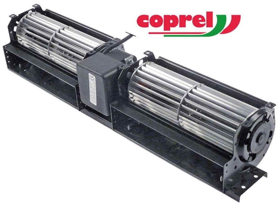 Ventilator cu tambur dublu 2x180 mm, tambur ø 60 mm, 230 V, -10 +60°C - 601645