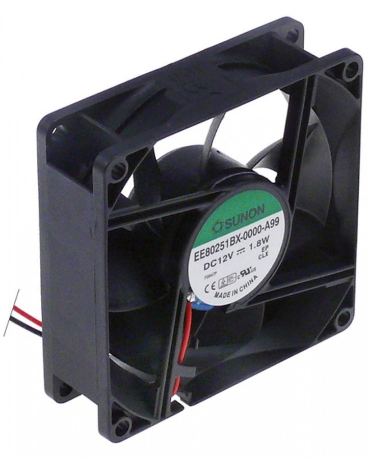 Ventilator axial SUNON 80 x 80 mm, H 25 mm, 12 V DC - 601670