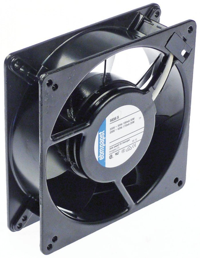 Ventilator axial patrat 135x135 mm, H 38 mm, 30W, 230V, cu rulmenti, ebm-papst 5656 S