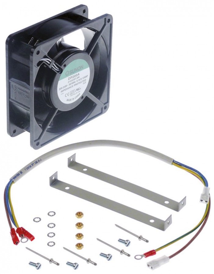 axial fan L 119mm W 119mm H 38mm 230VAC 50/60Hz 22/21W bearing slide bearing