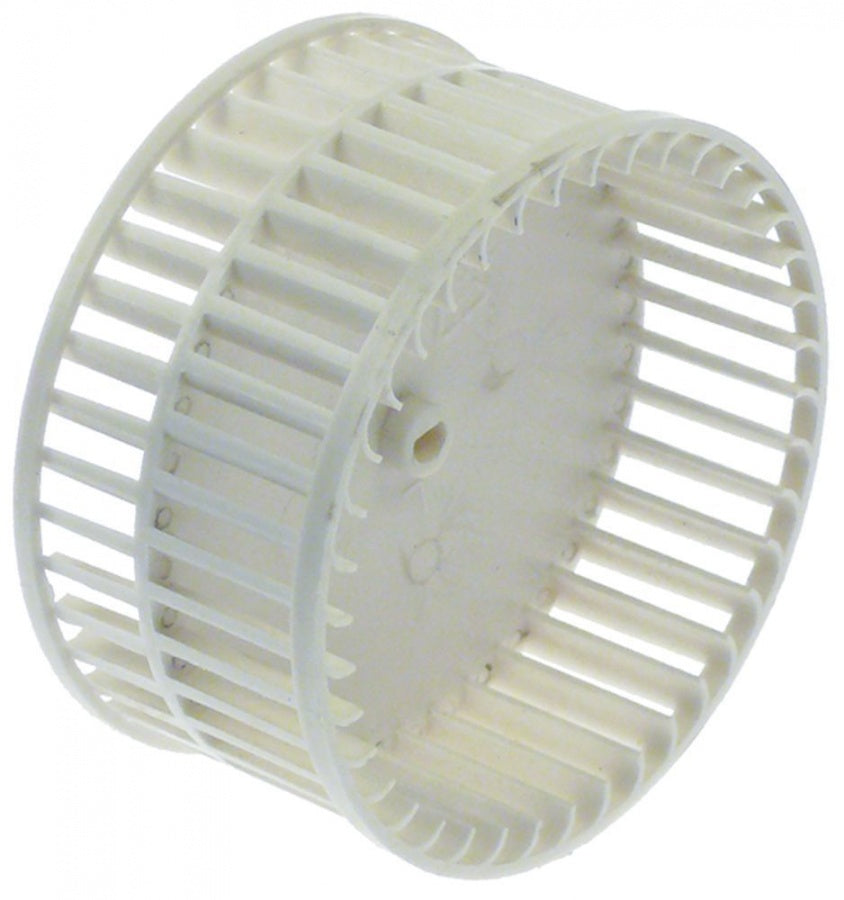 fan wheel for radial fan ø 96mm shaft diameter 4x5mm H 49mm blades 40 plastic