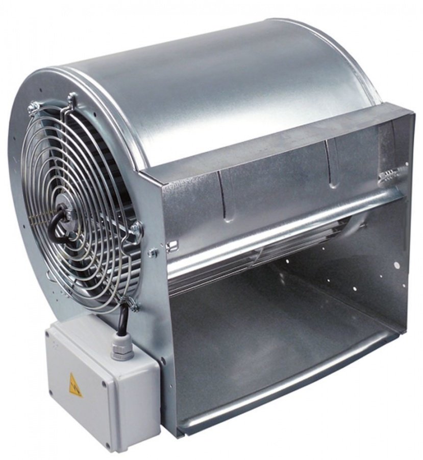 Radial fan 420W 230V 50/60Hz max. 3,6A 1320rpm capacitor 16µF total length 378mm H 387mm - 601849