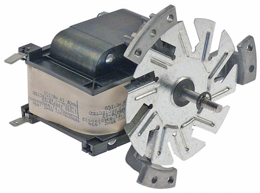 fan motor 230 V 0,43 A L1 80 mm L2 10 mm L3 10 mm L4 87 mm without fan wheel