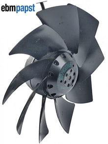 fan A2E250AM06-01 fan wheel ø 250 mm vanes 9  230V 50 Hz 120/160W 2450rpm cable length 400 mm