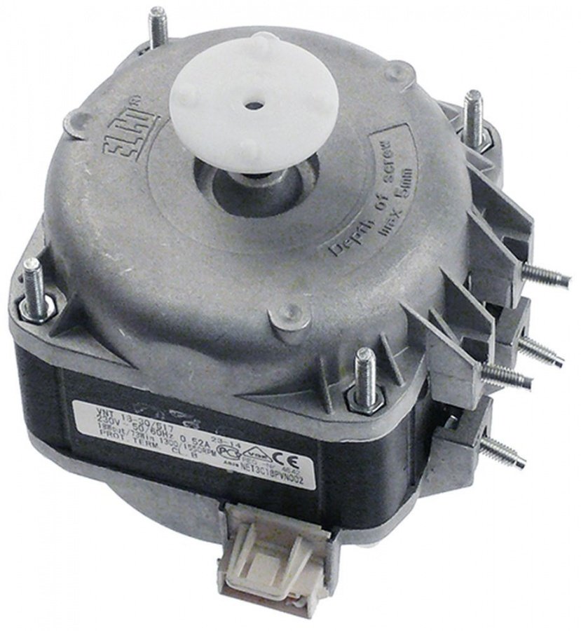 fan motor ELCO 18W 230V 50/60Hz bearing slide bearing L1 91mm L2 83mm W 83mm