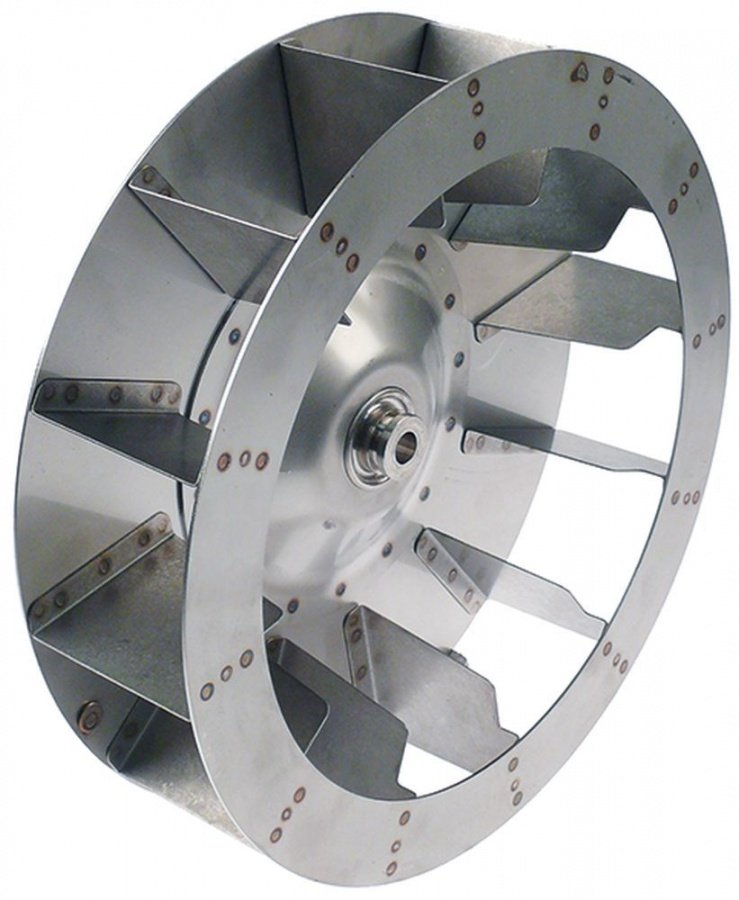 fan wheel D1 ø 320mm H1 83mm vanes 12 D2 ø 13mm D3 ø 16,4mm H2 12mm H3 18mm