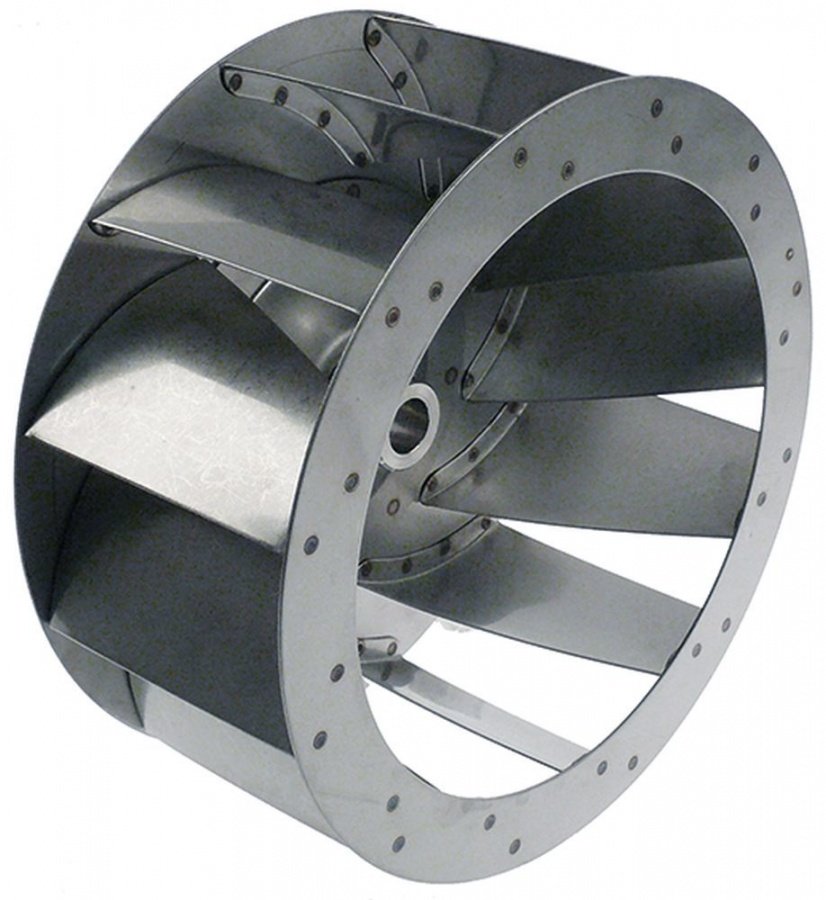 fan wheel D1 ø 270mm H1 120mm blades 12 D2 ø 19,5mm D3 ø 23mm H2 46mm