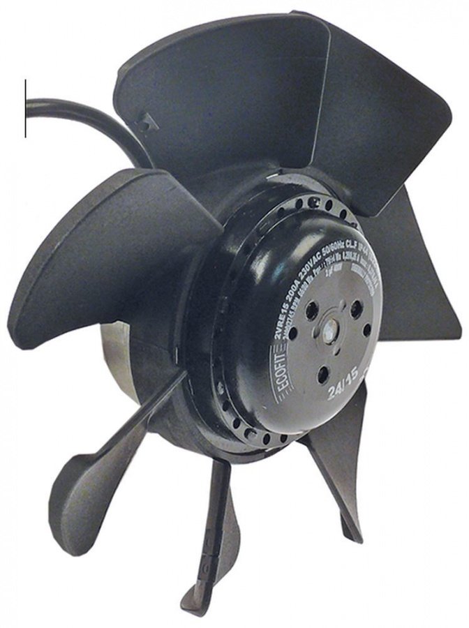ventilator axial 230 50/60Hz 66/80watt racord cablu 500mm cu apăsare ECOFIT