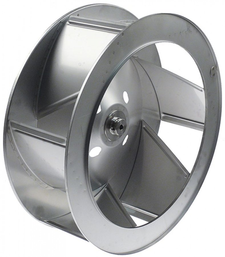 Turbina ventilator, 6 palete, ext. ø 440 mm, ax ø 10 mm, H 154 mm - 602082